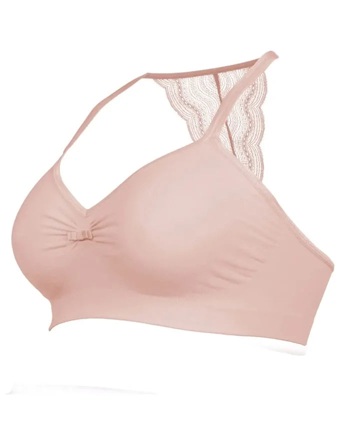 Seamless maternity and nursing bra Serenity petal