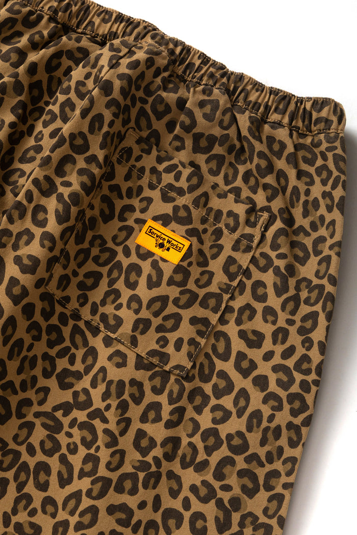 Service Works - Patterned Easy Chef Pants - Brown Leopard