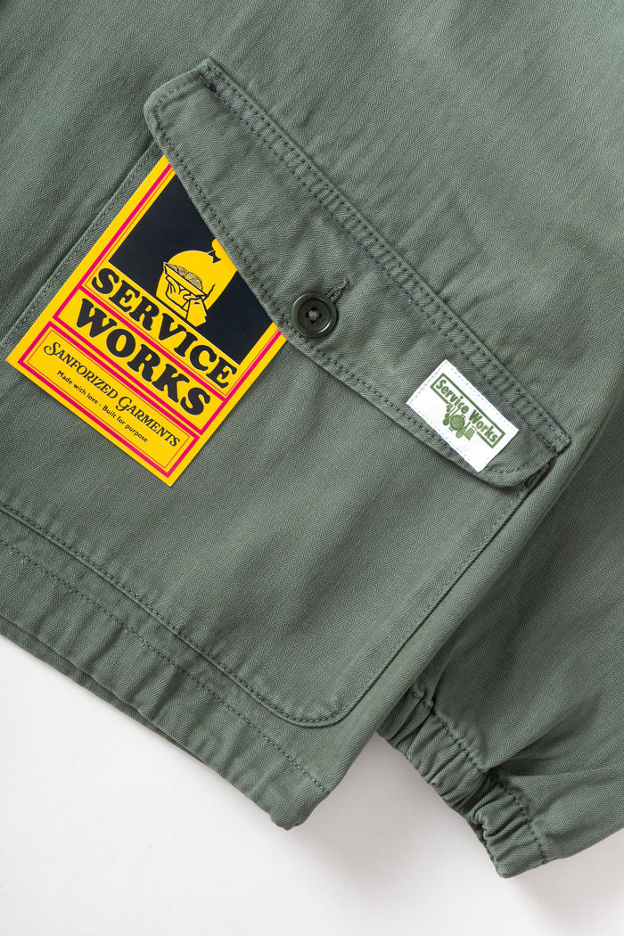 Service Works - Pigment Herringbone Smock 2.0 - Olive