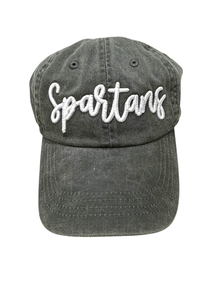 Spartans Twill Ball Cap Hat- 3D PUFF Embroidered