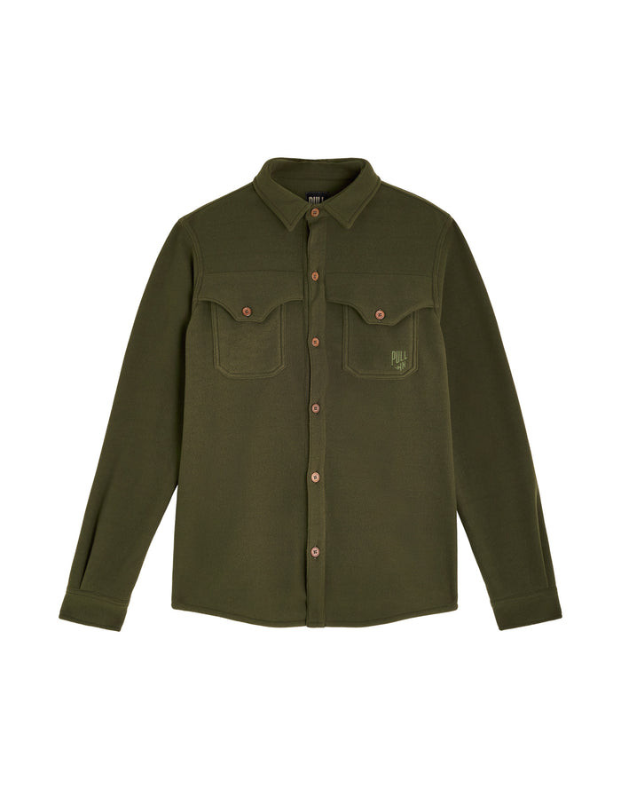 chemise mixte homme west kaki PULLIN en polyester
