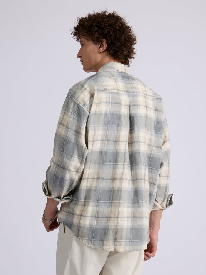 Men's Drop Shoulder Checks Shirt