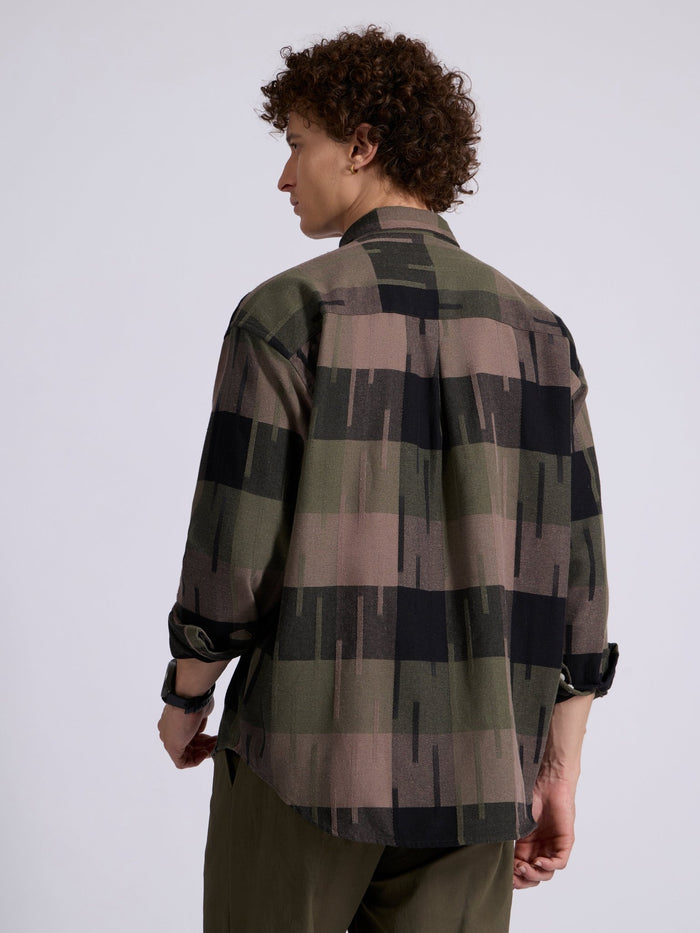 Men's Drop Shoulder Checks Shirt
