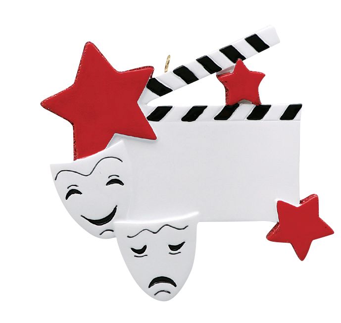 Theatre, Drama, Acting- Personalized Christmas Ornament