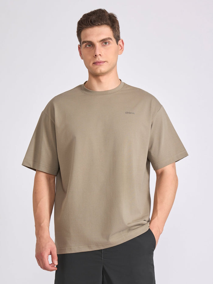 Tibald - Oversized Round neck T Shirt - Sage Green