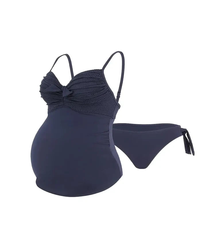 Underwired maternity tankini Portofino navy