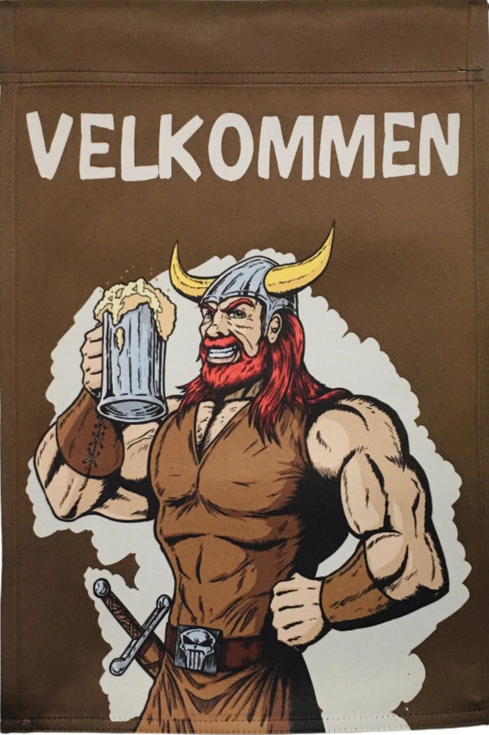 Velkommen Viking garden flag