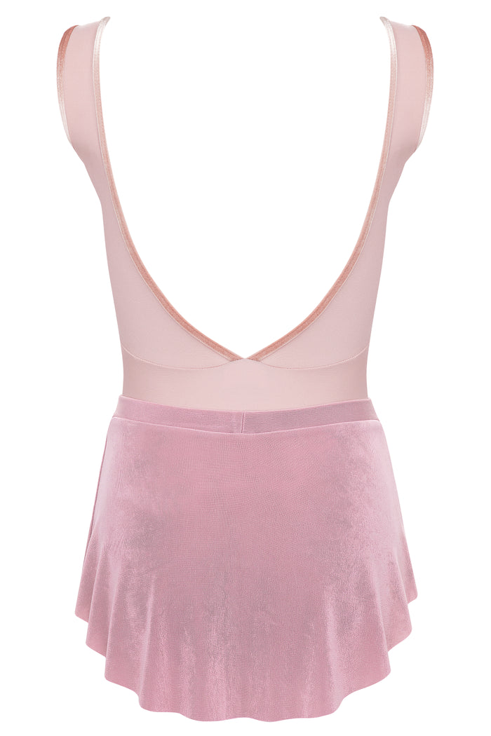 Velvet Trim Leotard ANTIQUE ROSE