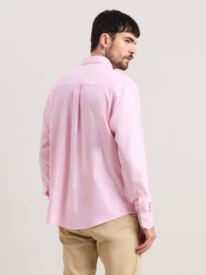 Zena - Relaxed Fit Oxford Shirt - Begonia Pink