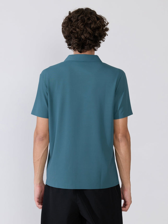 Men's Regular Fit Polo T-Shirt - Peacock