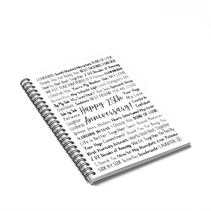 25th Anniversary Spiral Notebook