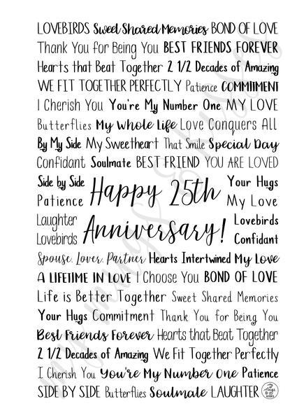 25th Anniversary Spiral Notebook