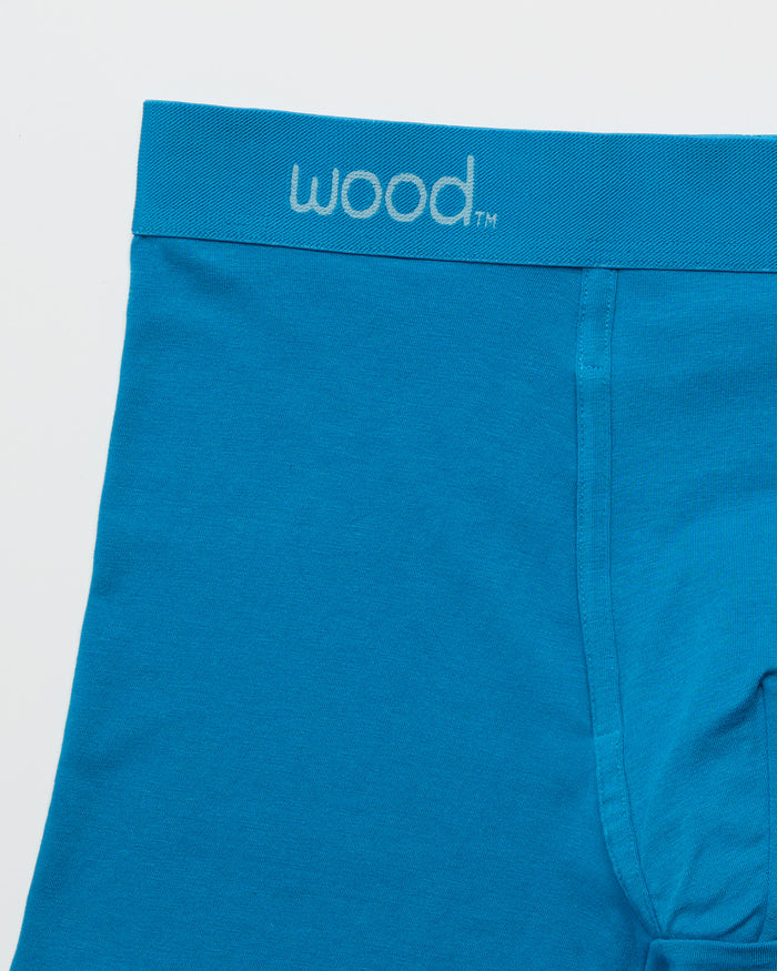 Swedishblue $|& Wood Underwear 3" Boxer Brief With Fly