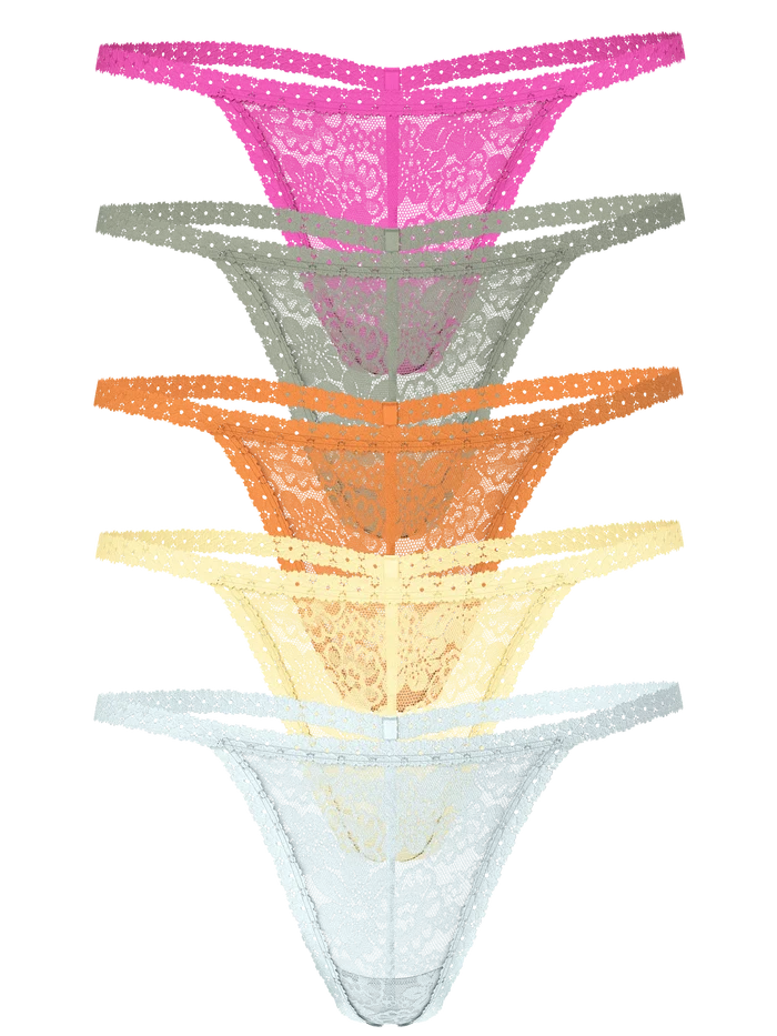 5-Pack Wink V-String Panty - Talla M