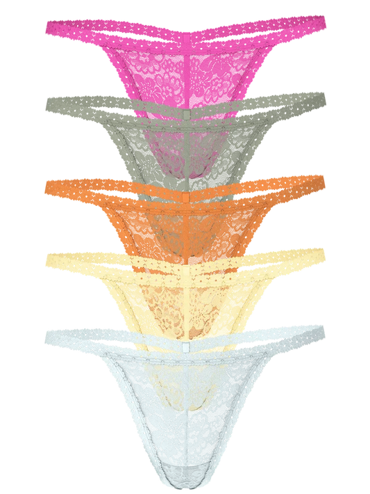 5-Pack Wink V-String Panty - Talla M