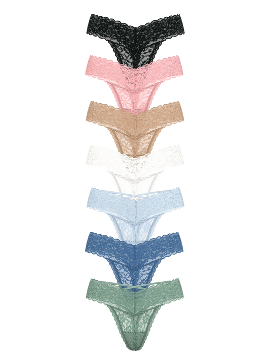 7-Pack Lacie Thong Panties - Talla M