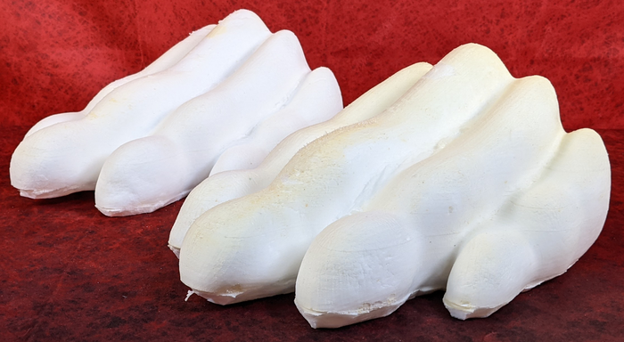 8.4" Wide Rodent Small Foam Paw Set