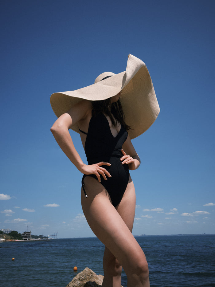 Adriana Black swimsuit