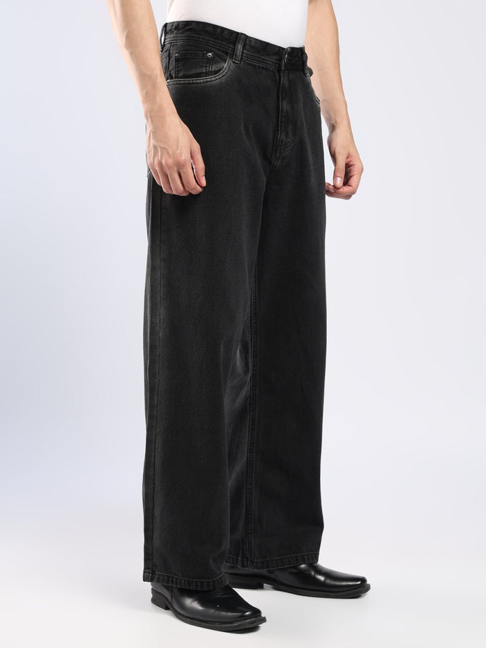 Aether - Wide Fit Jeans - Black Shade
