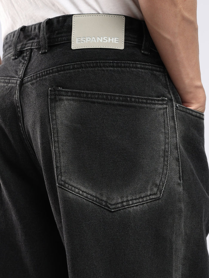 Aether - Wide Fit Jeans - Black Shade
