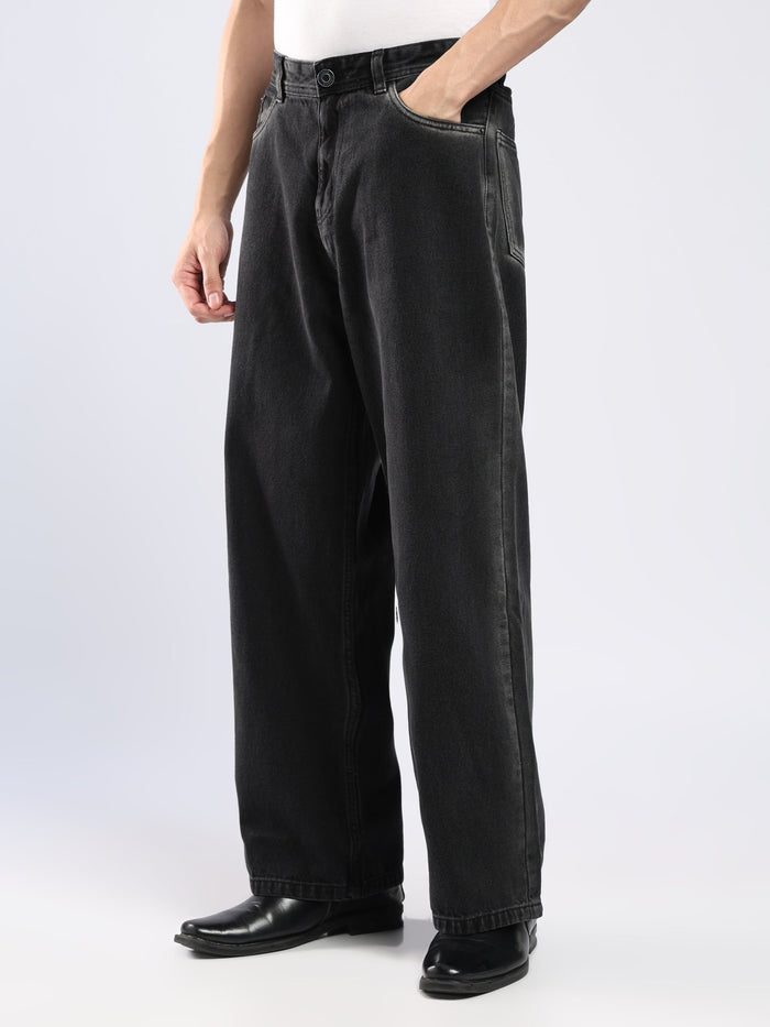 Aether - Wide Fit Jeans - Black Shade
