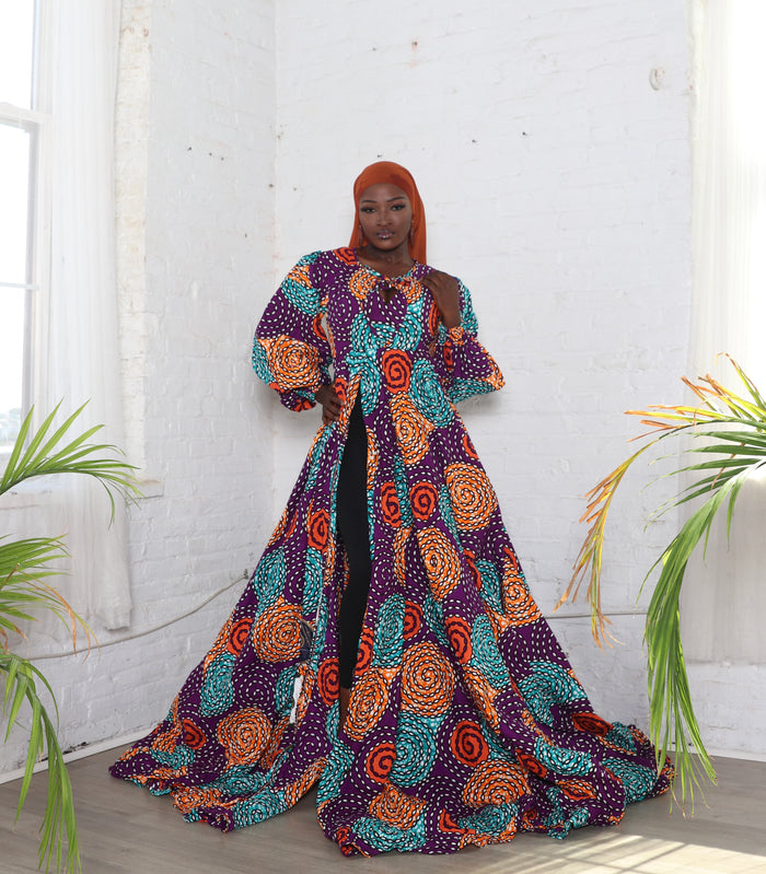 African print maxi/ball gown.💥