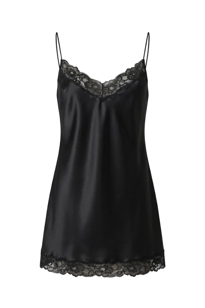 Ajoure black mini lounge dress