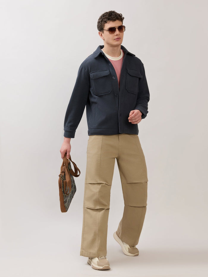 Alloy - Relaxed Corduroy Shacket - Blue