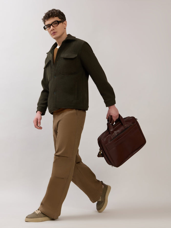 Alloy - Relaxed Corduroy Shacket - Green
