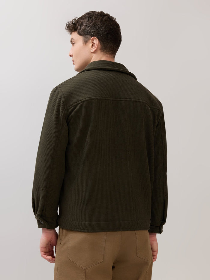 Alloy - Relaxed Corduroy Shacket - Green