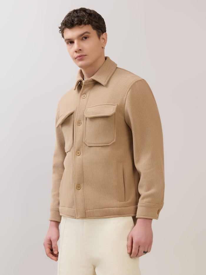 Alloy - Relaxed Corduroy Shacket - Light Brown