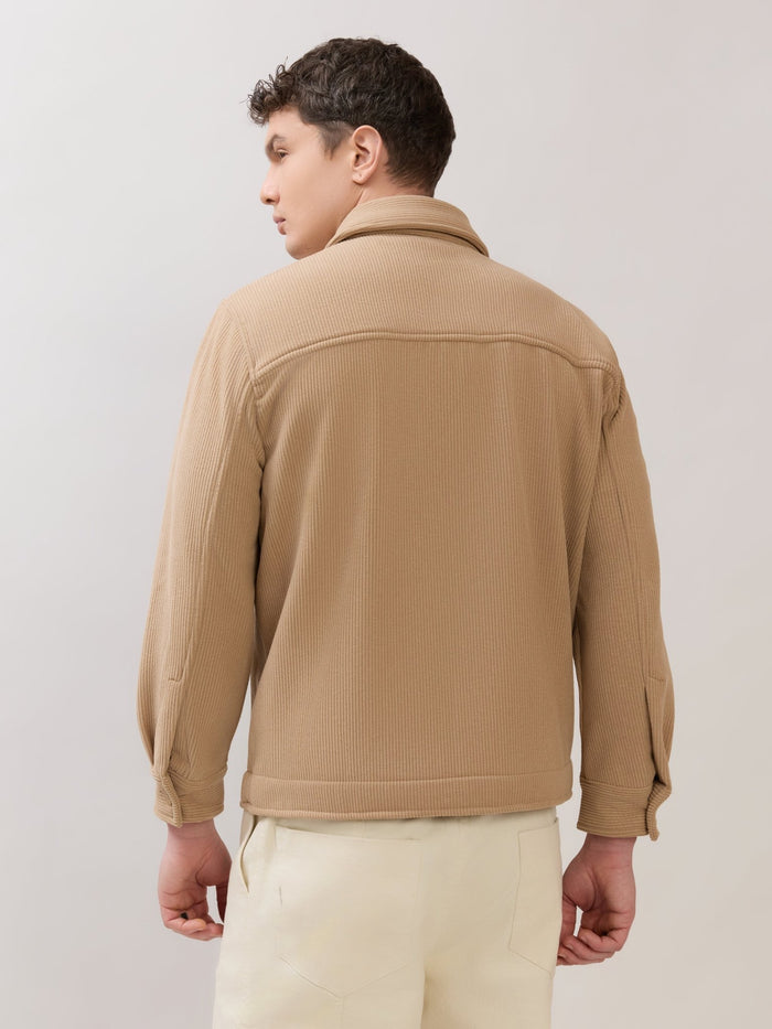Alloy - Relaxed Corduroy Shacket - Light Brown