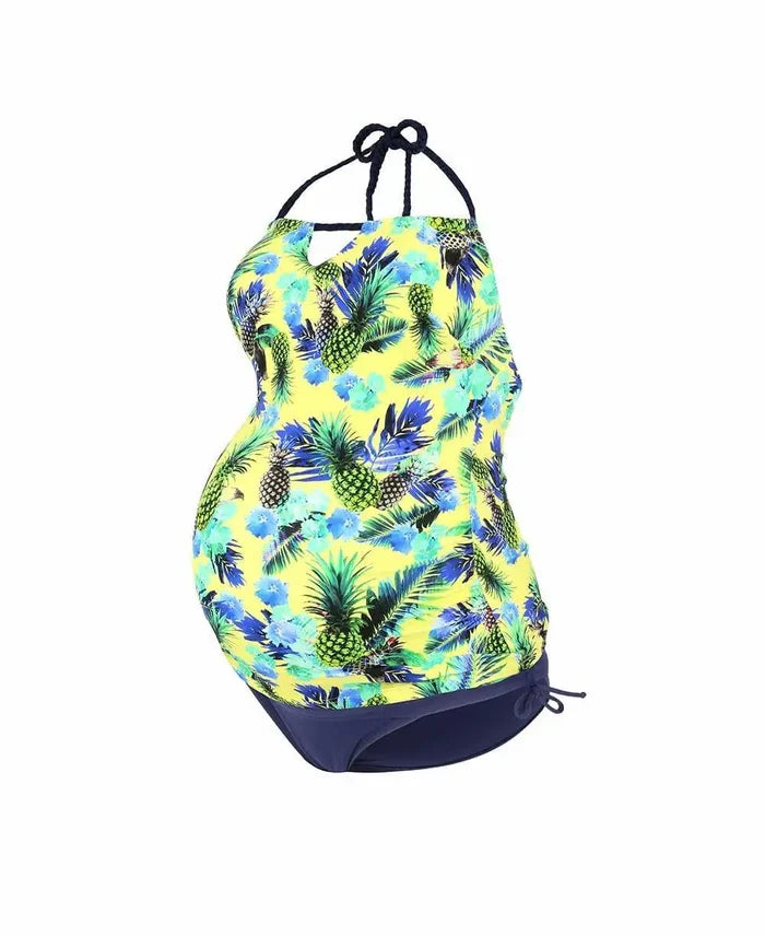 Aloha maternity Tankini yellow