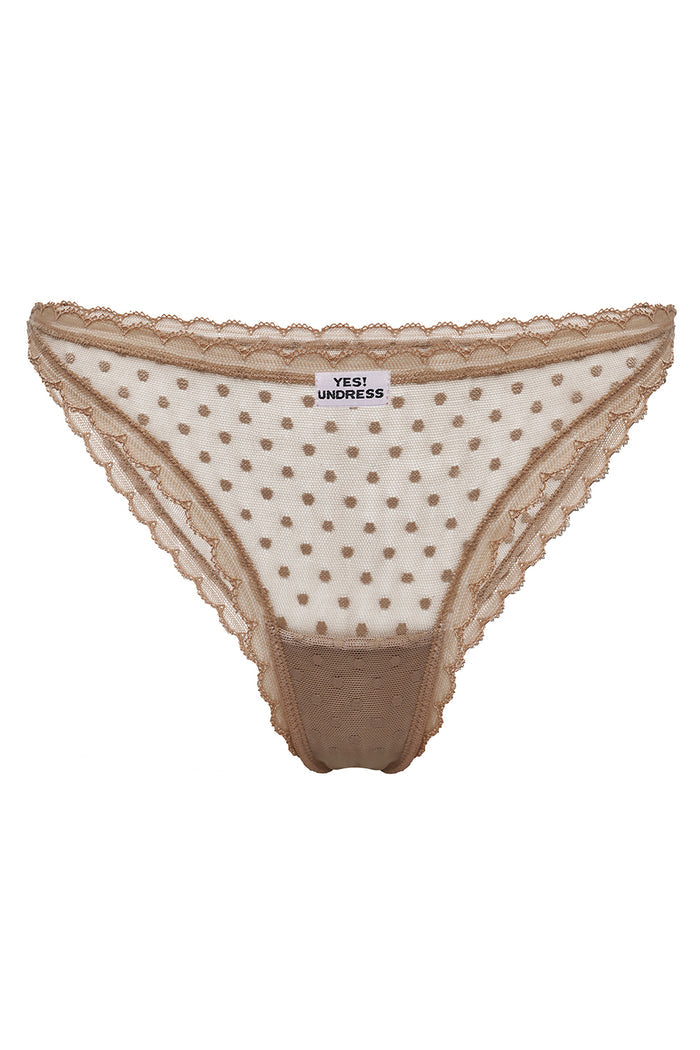 Amari beige dots panties