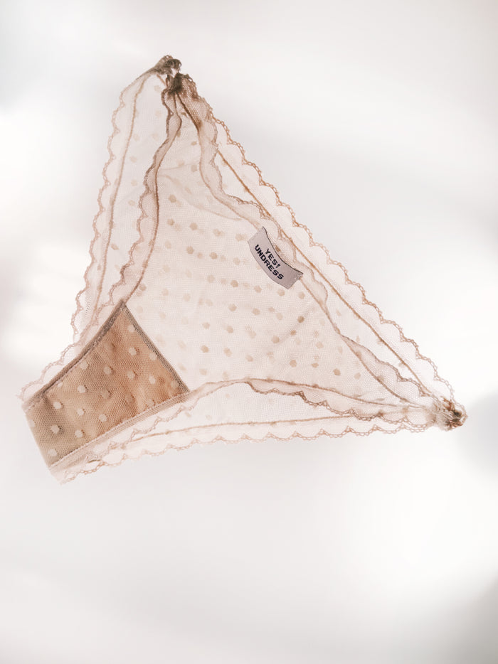Amari beige dots panties