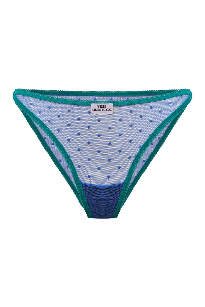 Amari blue dots slip panties