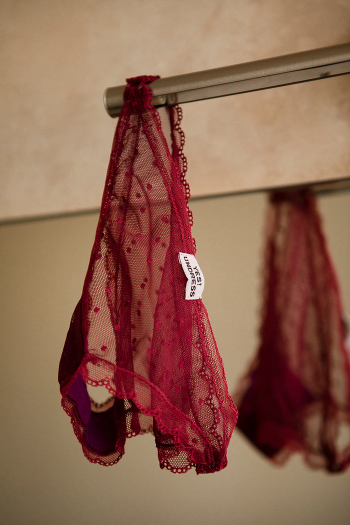 Amari maroon panties