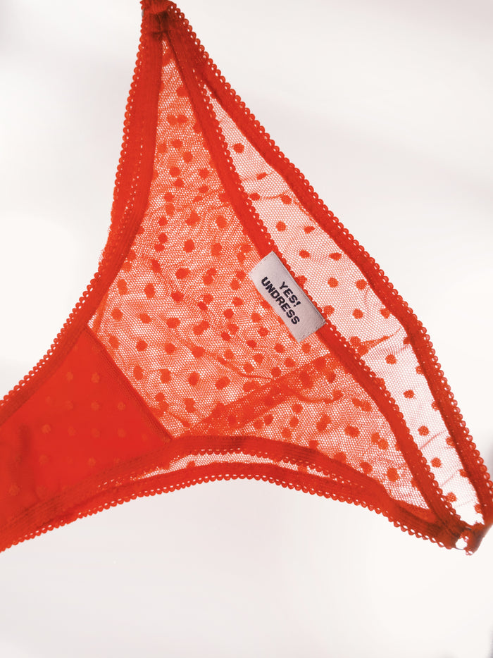 Amari red panties