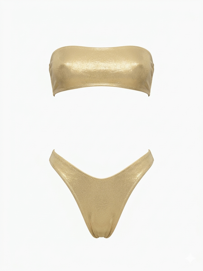 Amelita Butter Yellow bikini top