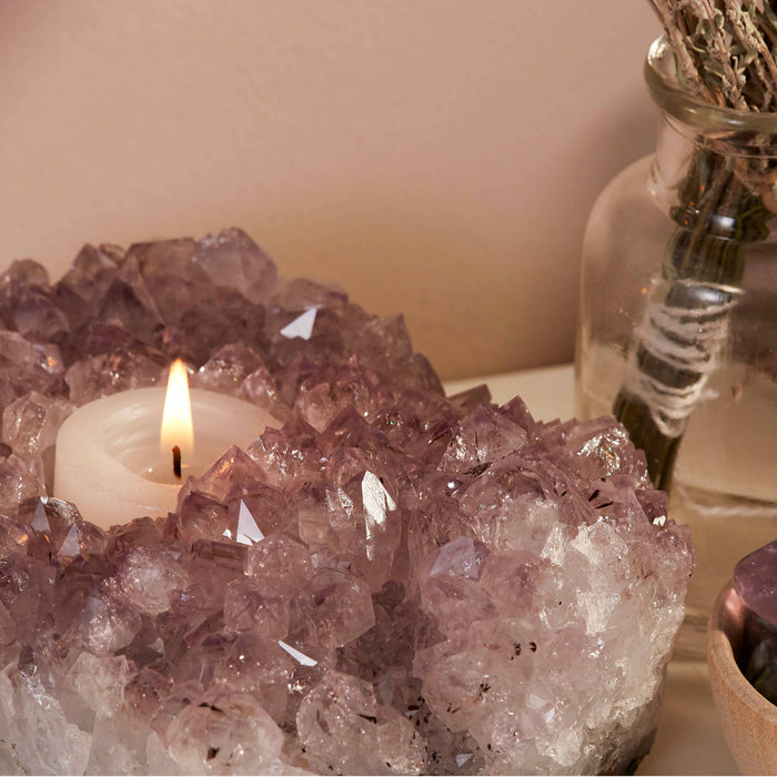Amethyst Tea Light Holder