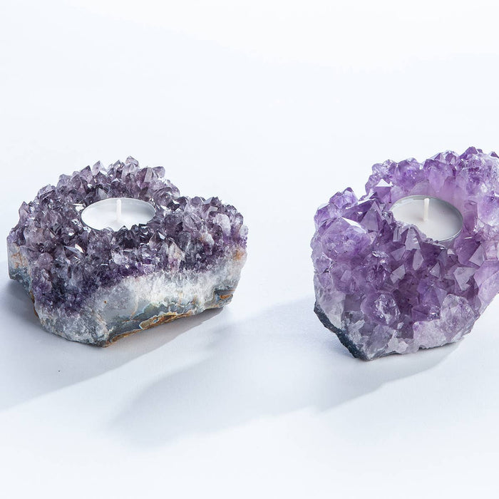 Amethyst Tea Light Holder