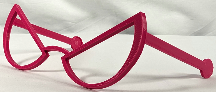 Angry Halfmoon Glasses W/ Arms
