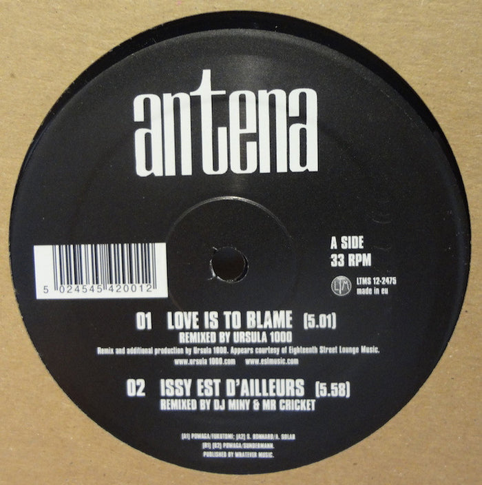 Antena - Love is to Blame + Remixes