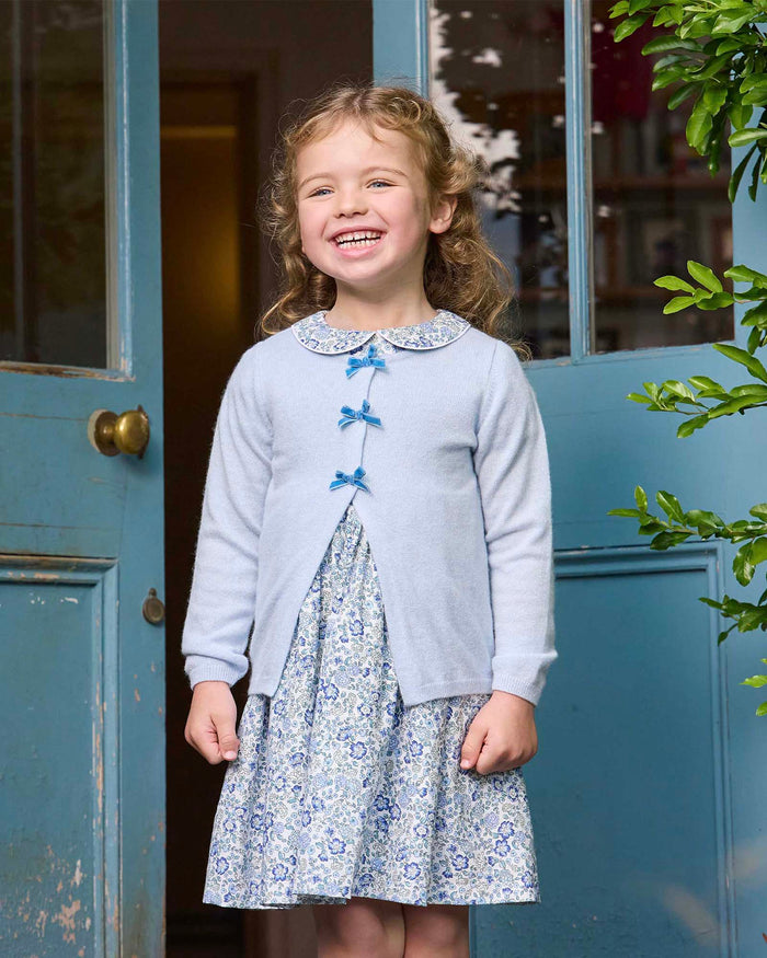 Confiture Dress Arabella Floral Smocked Dress in Blue