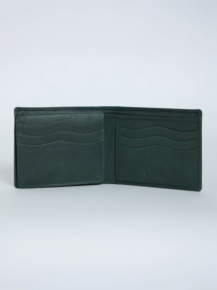 Arctic-1 - Bi-Fold Leather Wallet - Green