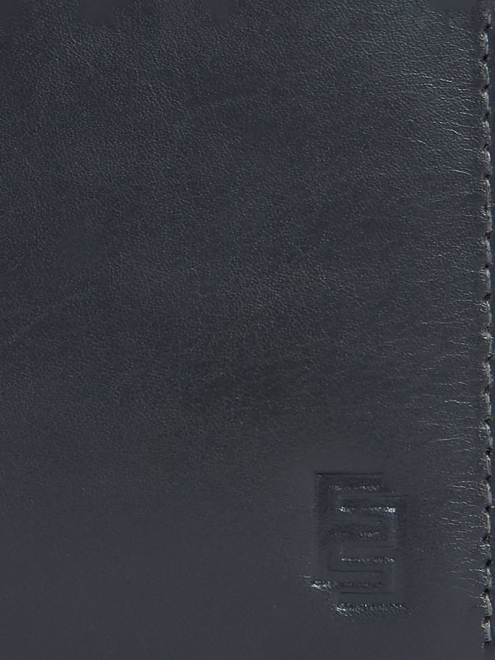 Card Holder Leather Wallet with ID Window - Grey