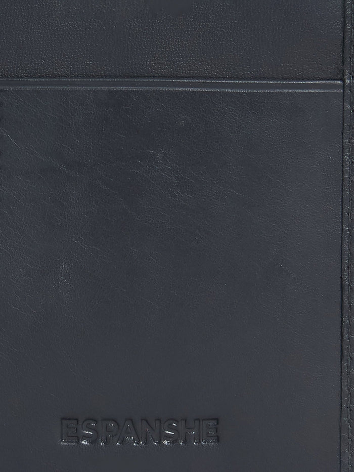 Card Holder Leather Wallet with ID Window - Grey