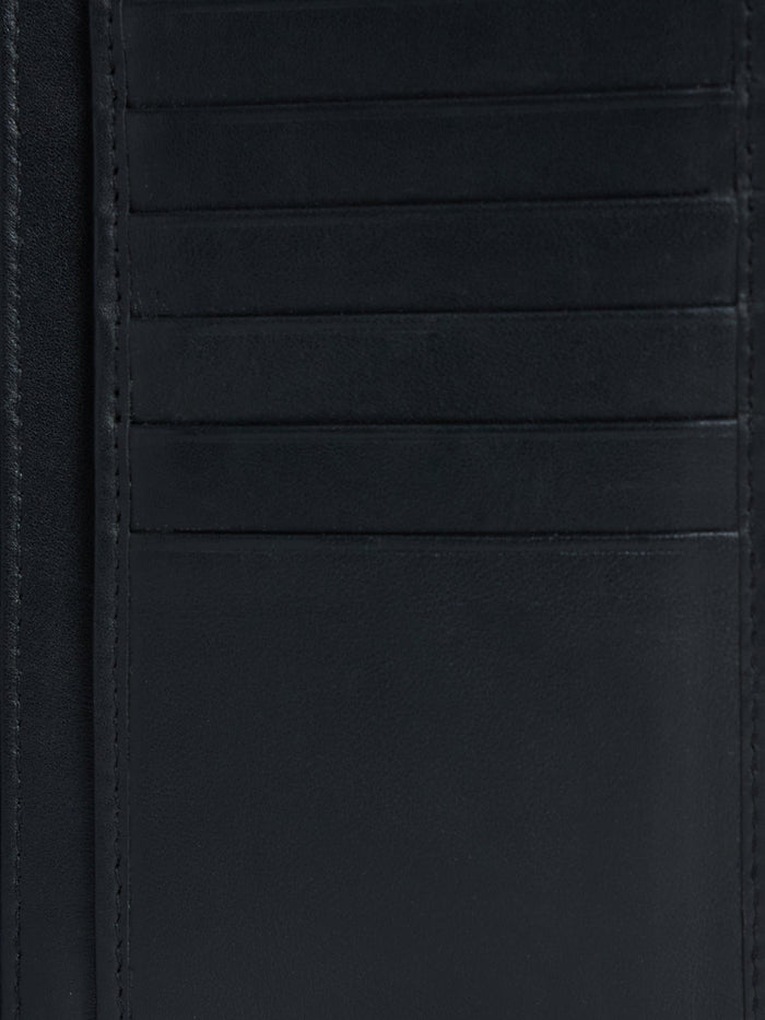 Men's Bi-Fold Leather Hand Wallet - Black