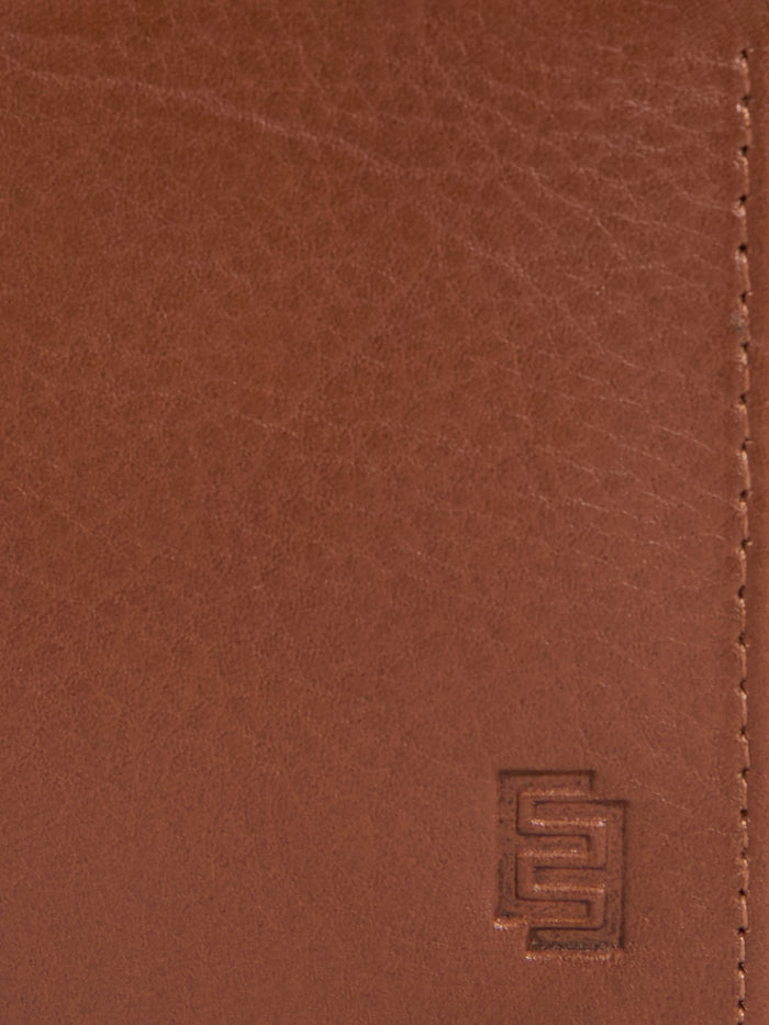 Men's Bi-Fold Leather Hand Wallet - Brown