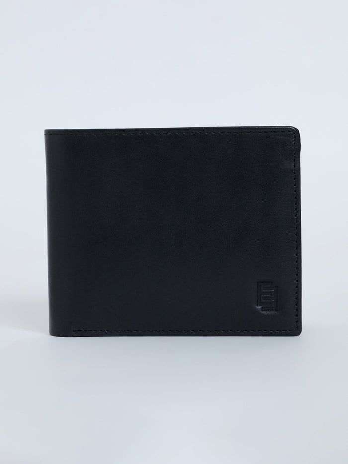 Arctic-5 - Vertical Leather ID Wallet - Black